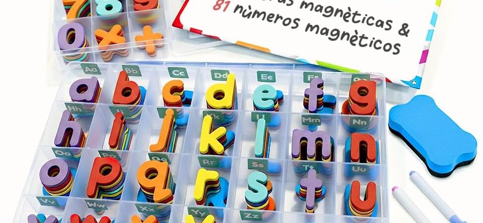 Letras e Números Magnéticos Smart Panda: O Kit Mais Completo para Aprender a Ler e Escrever