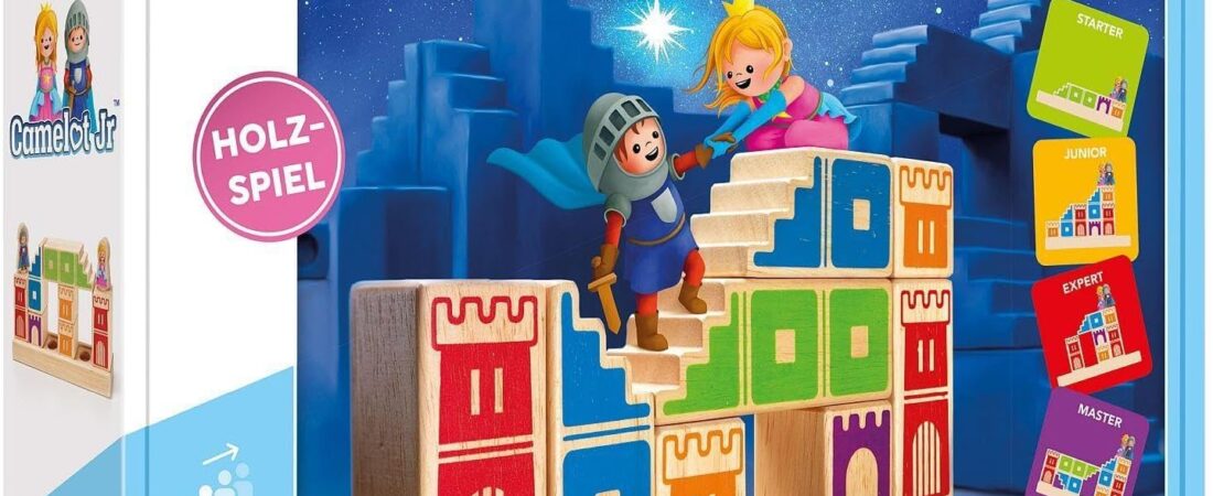 SmartGames Camelot Jr. — O Jogo de Lógica em Madeira para Crianças dos 4 aos 9 Anos